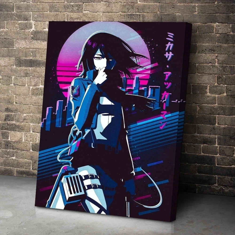 

Painting Wall Art Prints Attack on Titan Poster Canvas Modular Home Decoration Japanese Animation Pictures No Frame For Corridor