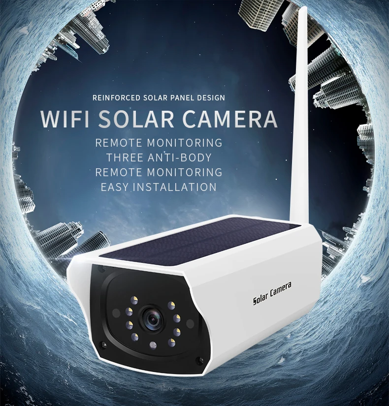 

IP-камера SmartYIBA с солнечной батареей, Wi-Fi, 1080P, МП, IP67