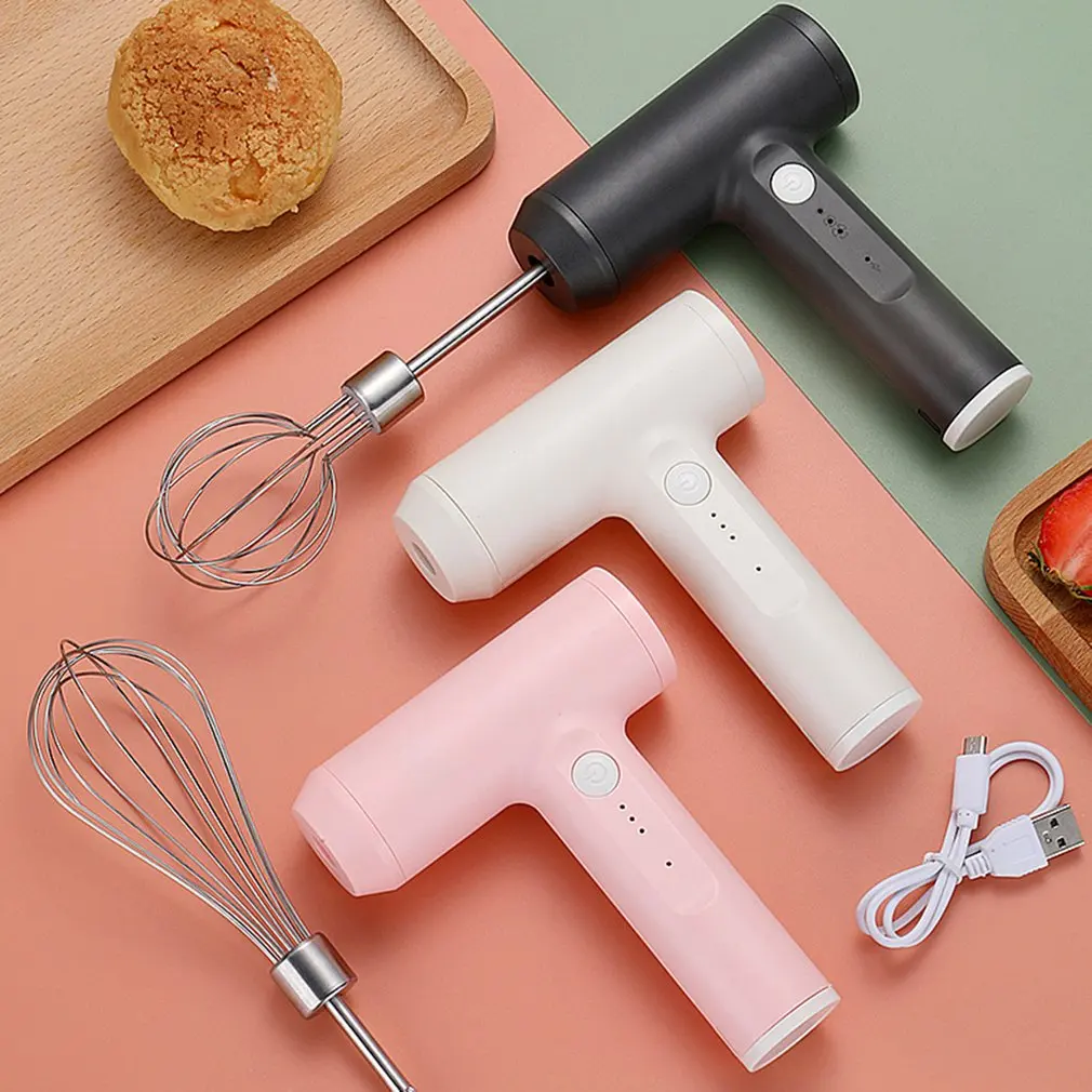 Мощный электрический венчик USB перезаряжаемые венчики для выпечки соуса крема
