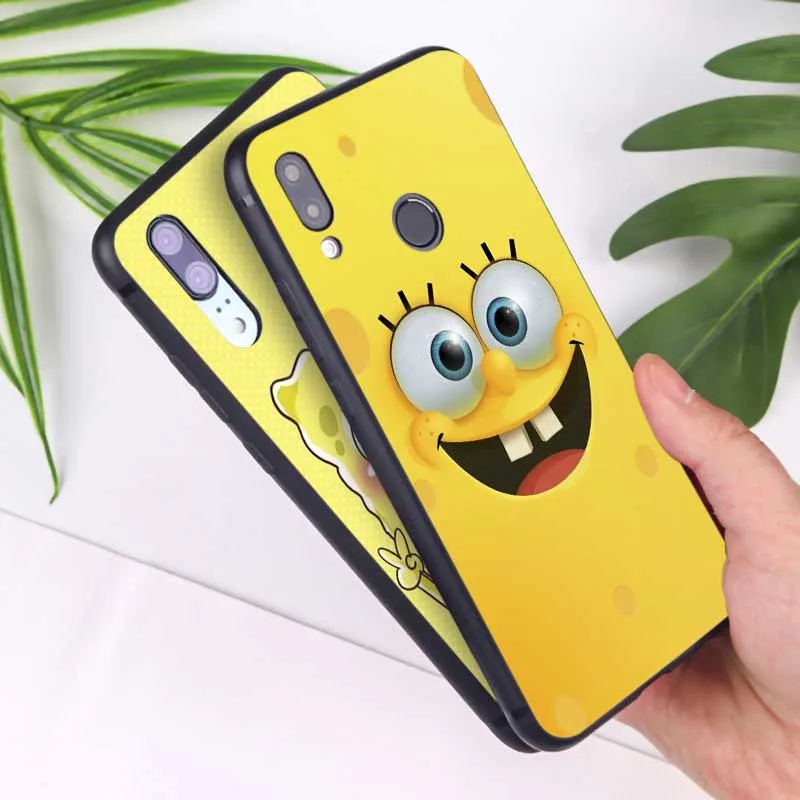Для Xiaomi Redmi note 7 k20 pro 5 6 4x 7a Прозрачный мягкий силиконовый чехол для телефона Spongebob