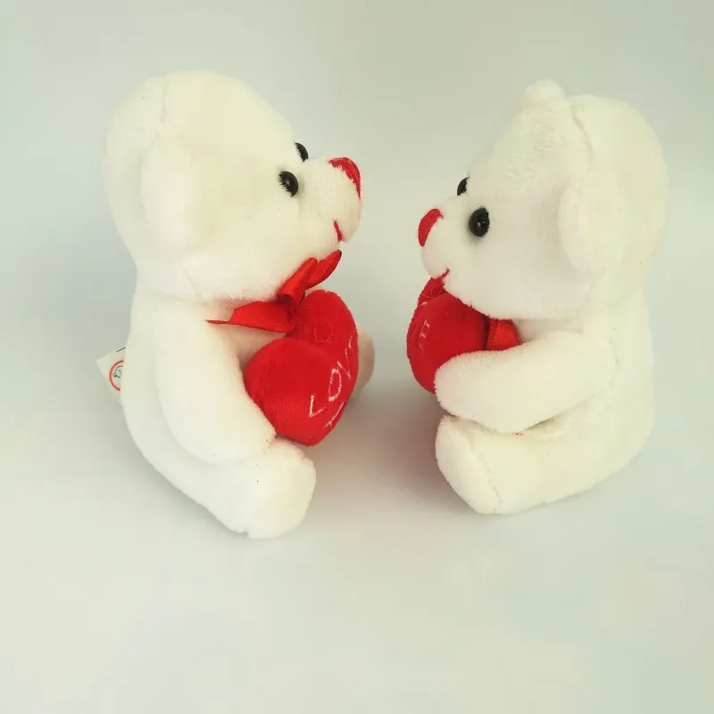 

2pcs/set Bear Bouquet Supply Hanging Ornaments Merry Christmas Xmas Tree Window Home Party Decoration Supplies Plush Bear Toys