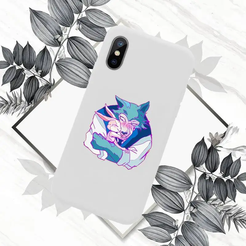 

Beastars Anime Cartoon Phone Case Candy Color for iPhone 11 12 mini pro XS MAX 8 7 6 6S Plus X SE 2020 XR