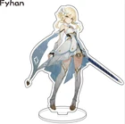 Аниме Рисунок Genshin Diluc Venti Клее Keqing акриловая модель на подставке пластина настольная Декор выставочная стойка брелок для фанатов подарки