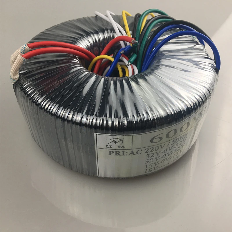 

Vogue AC 220V 600W Ring Type Transformer 220V To Dual 32V/32V/15V Single 18V HIFI Amplifier Audio Power Supply Transformer