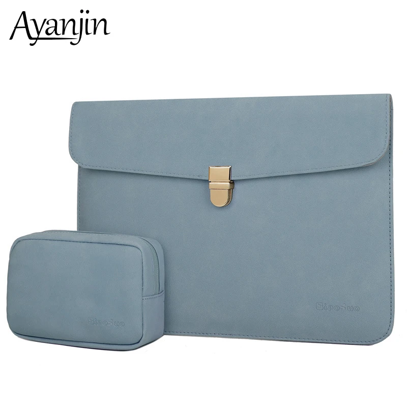 Водонепроницаемая кожаная сумка для ноутбука 14 чехол Macbook Air Bag Pro 13 15 сенсорная