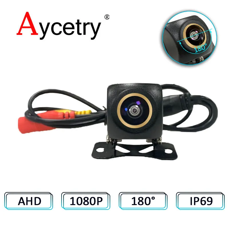 Камера заднего вида угловая 180 градусов 1080P AHD hd Автомобильная камера переднего