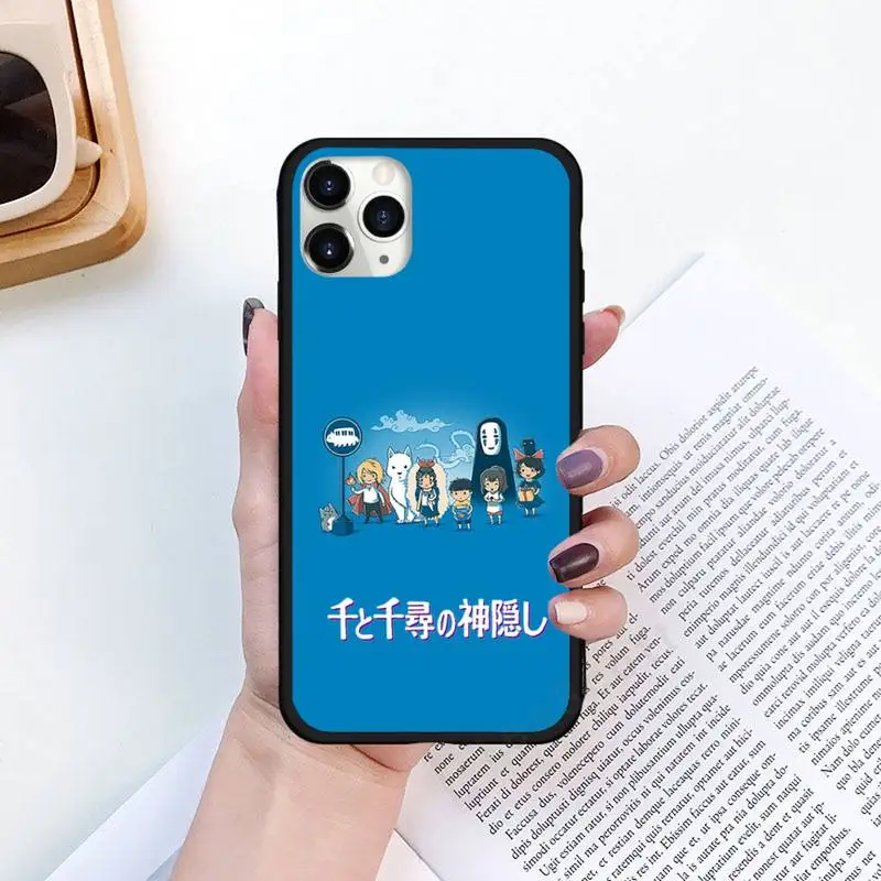 

Japan anime Spirited Away Phone Case for iPhone 11 12 pro XS MAX 8 7 6 6S Plus X 5S SE 2020 XR Luxury brand shell funda coque