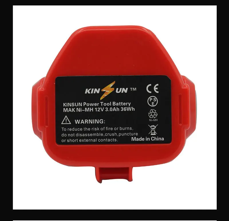 KINSUN Замена Мощность инструмент Батарея 12V 3.0Ah металл-гидридных или никель для беспроводная дрель makita отвертка PA12 1220 1222 192598-2 6271DWE