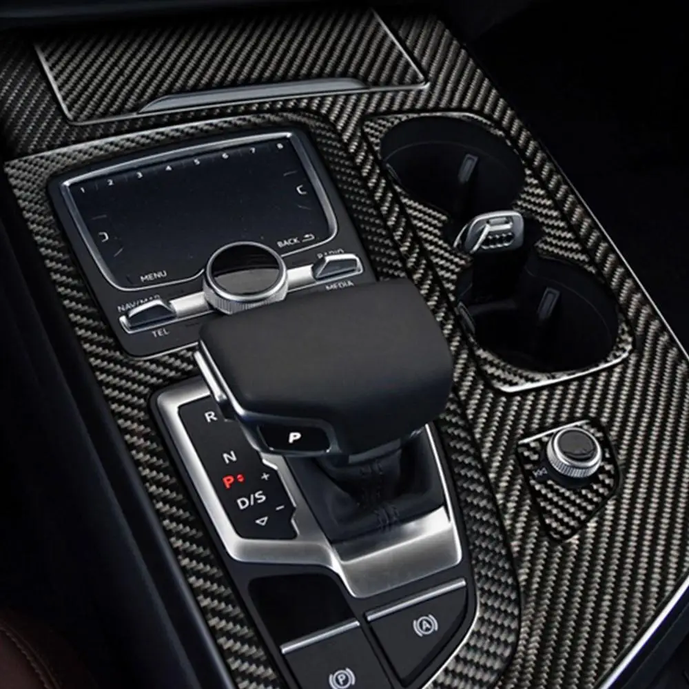 Наклейки из углеродного волокна для Audi Q7 SQ7 4 м 2016 2017 2018 2019 коробка переключения