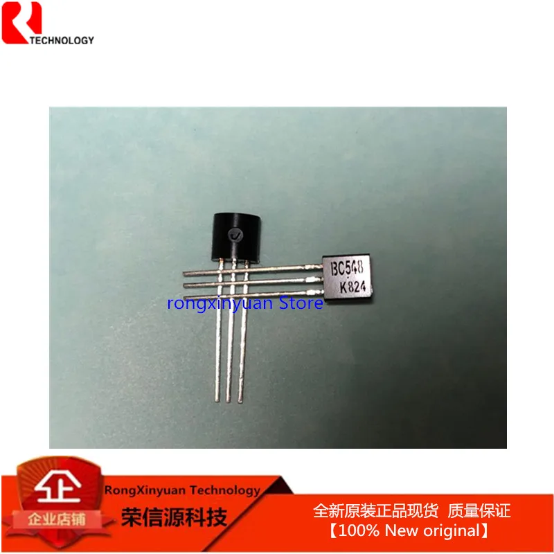 100 шт./лот BC548 C548 548 TO 92 EPITAXIAL PLANAR NPN транзистор 100% Новый оригинальный|Аксессуары для