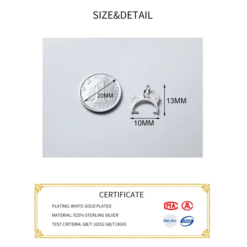 MEETSOFT бусина с зажимом полуфабричная Серебристая коннектор для подвески застежка