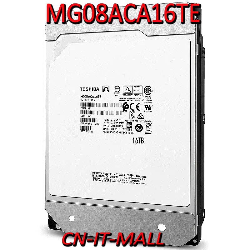 Verkaufen NEUE 3,5 Toshiba MG08ACA16TE 16TB 7200RPM CMR SATA 6 Gb/s 512M Cache 3.5