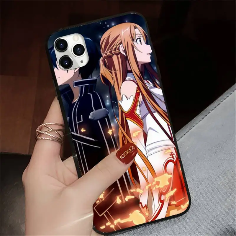 

Sword Art Online Japan anime Phone Case for iPhone 11 12 mini pro XS MAX 8 7 6 6S Plus X 5S SE 2020 XR