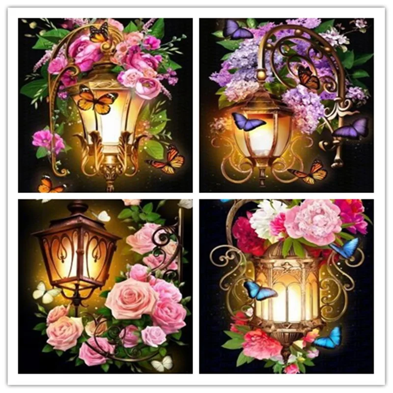 DIY Алмазная вышивка цветок новая картина из бисера пейзаж вышивки крестом полное