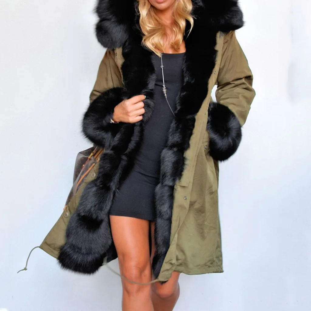 Новинка 2020 зимнее женское пальто и куртка с капюшоном меховым воротником