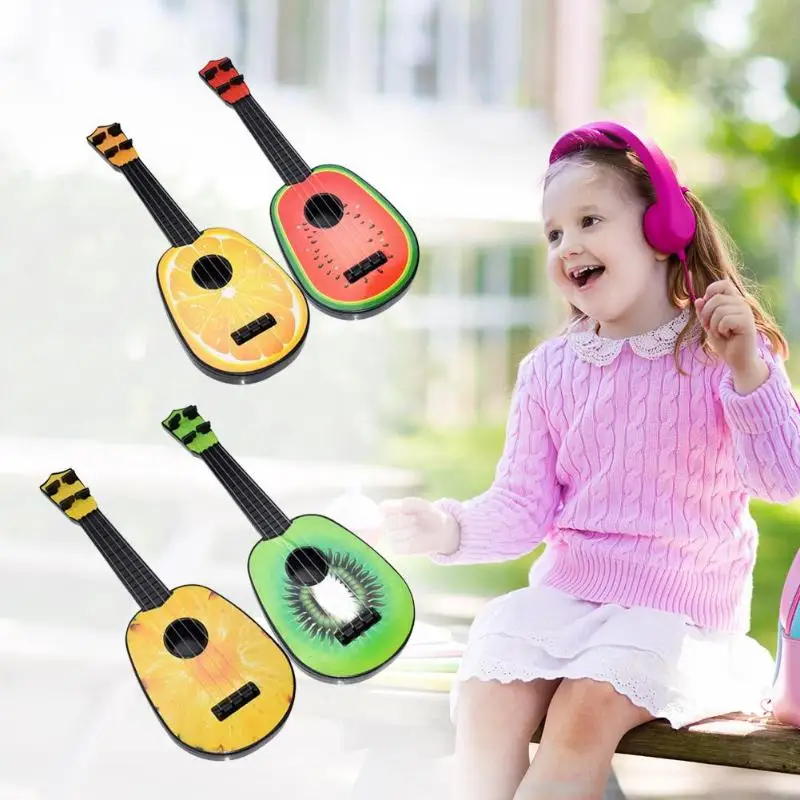 Милый фруктовый стиль 4 струнные гитары укулеле музыкальный инструмент для детей