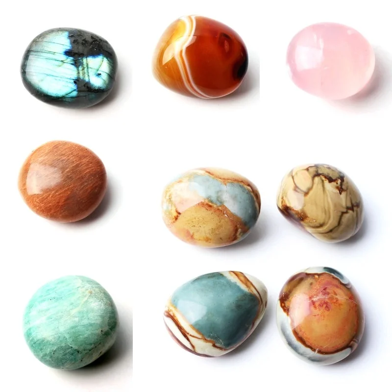 1 шт. натуральный кристаллический лабрадорит агата Амазонит Sunstone полированный