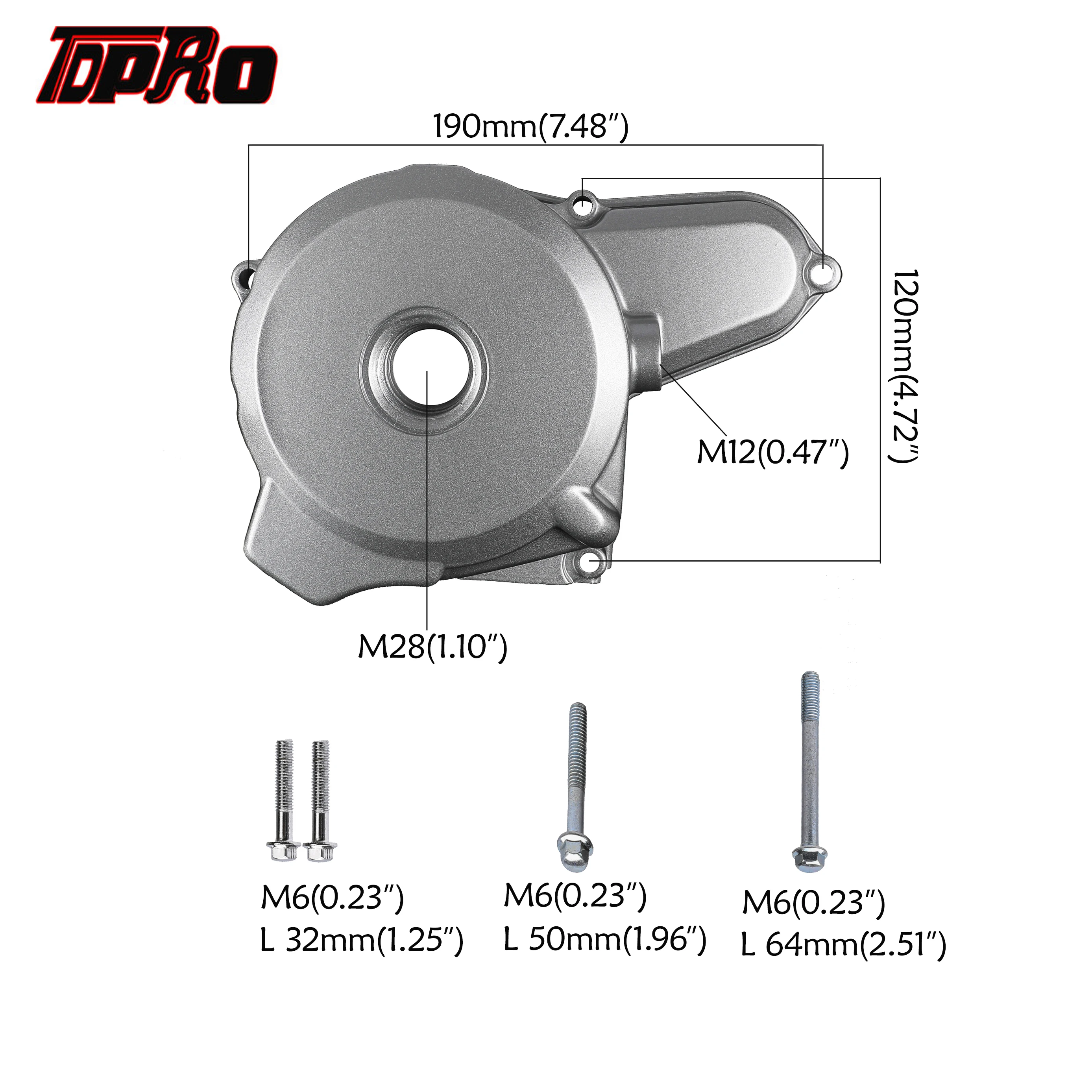 Чехол для мотоцикла TDPRO с магнитным статором чехол левой стороны 4 тактных