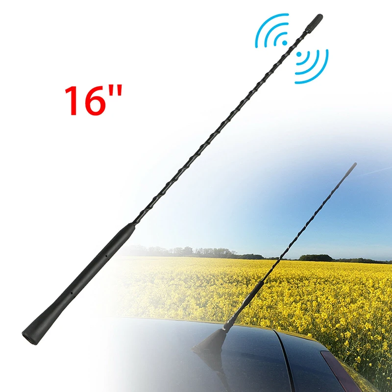 1PC 16&quot Replacement Car Radio Stereo Aerial Bee Sting Mast Antenna Black | Автомобили и мотоциклы