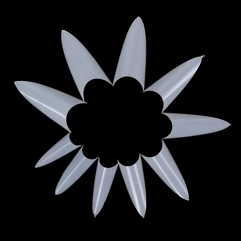 500 шт. в упаковке искусственные ногти на шпильке акриловые французские накладные