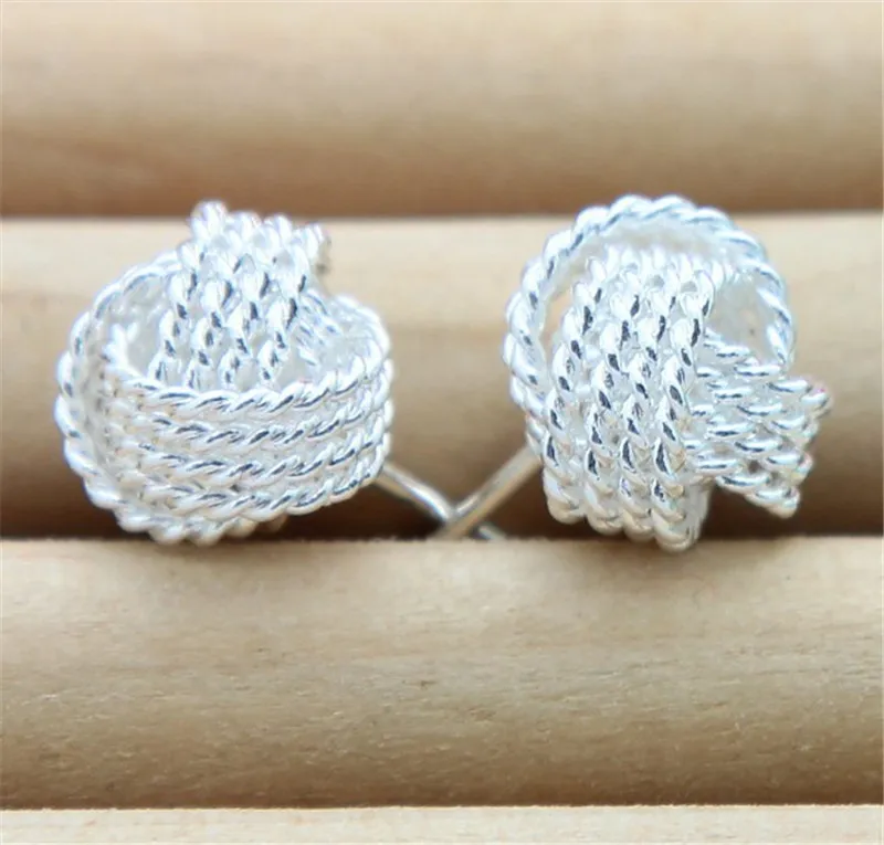 Серьги-клипс серебро 925 ювелирные изделия 10 мм шарики серьги для женщин модные