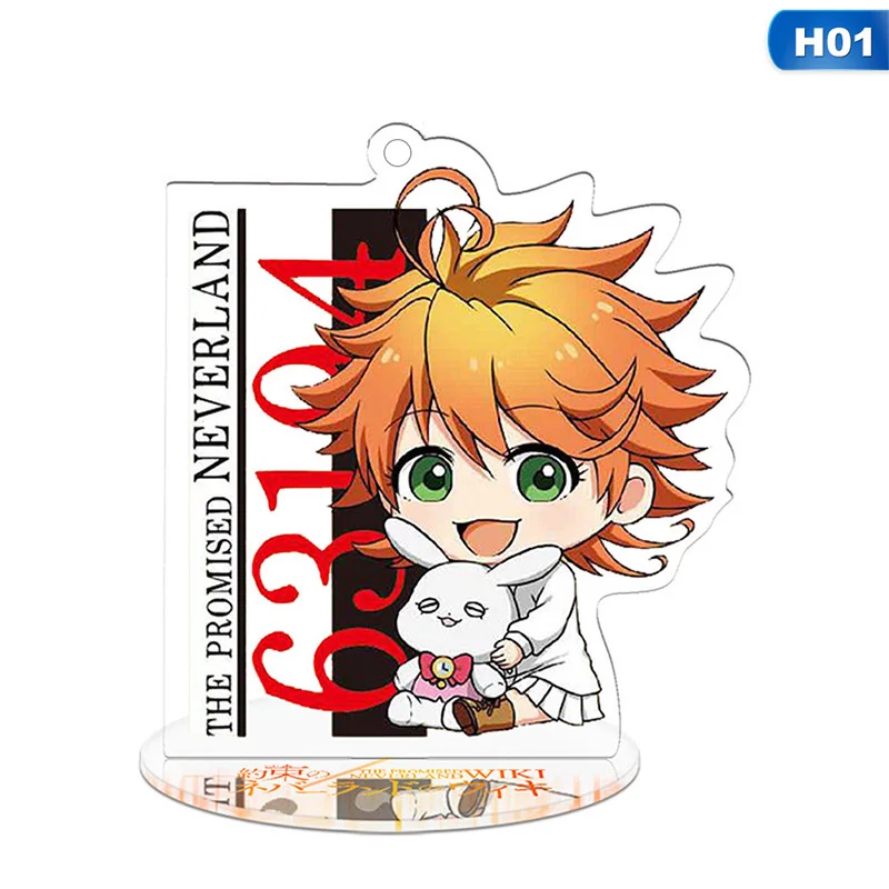 KEY4577H01 Аниме обещанный Neverland Yakusoku no Neverland Норман Рей Эмма Косплей стенд фигура акриловый брелок Шарм брелок подвеска - Цвет: KEY4577H01