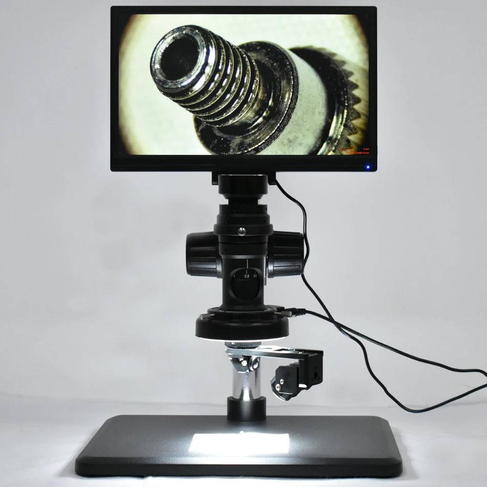 Full HD 1080P 11.6&quot IPS Integrated Display Camera HDMI-compatible 2D 3D Video Inspection Microscope with Measurement Magnifier |