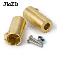 2pcs golden rear axle adapters counterweight for 110 rc rock crawler axial scx10 scx10 ii 90046 upgrade parts