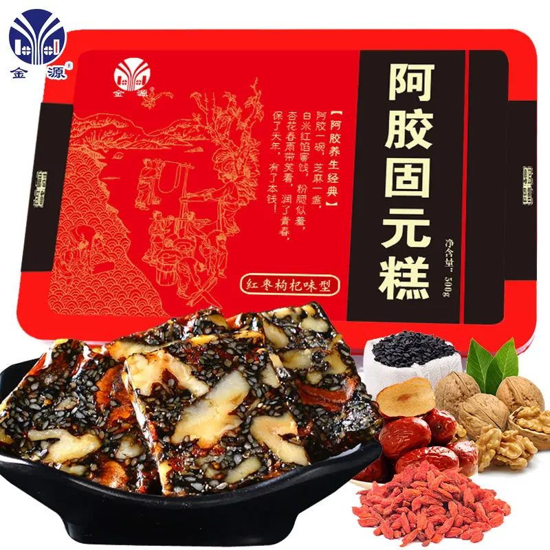 

Donkey Hide Gelatin Cake with Red Date, Wolfberry, Donga Ready to Eat Solid Yuan Cream Beauty Supplement for Blood