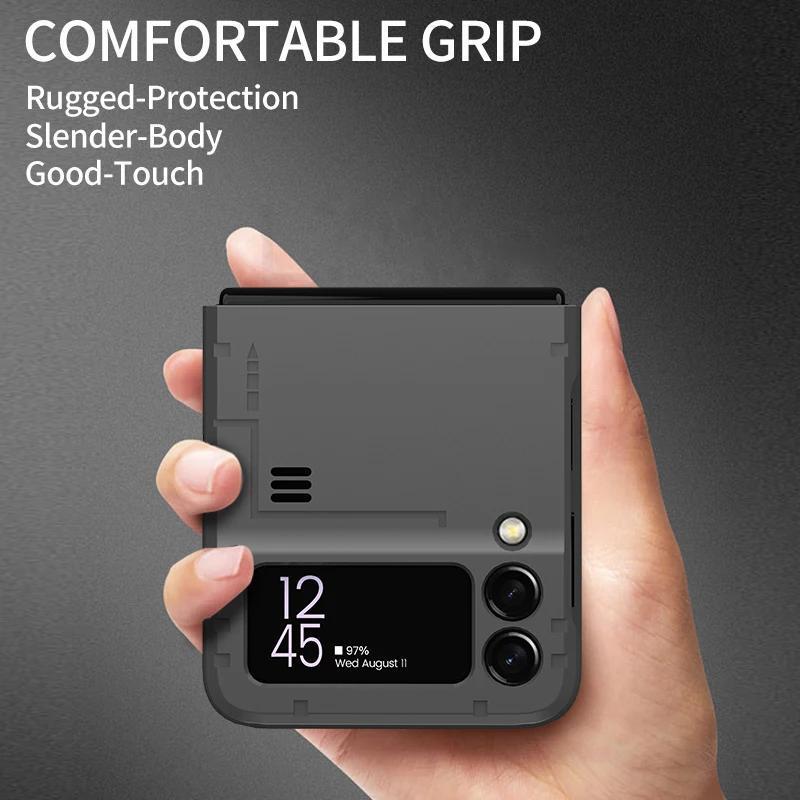 anti slip kickstand armor back cover case for samsung galaxy z flip3 5g flip 3 drop protection phone bag funda free global shipping