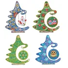 Бриллиантовый рисунок Рождество Декорации, новинка, Diy двусторонние точечные алмазные украшения 5d, украшения для дома