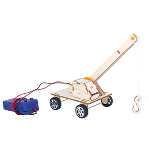 Exploring Electric Circuit Mechanics Model Kit DIY Crane Vehicle Science Toy Physics Educational Teaching Aids