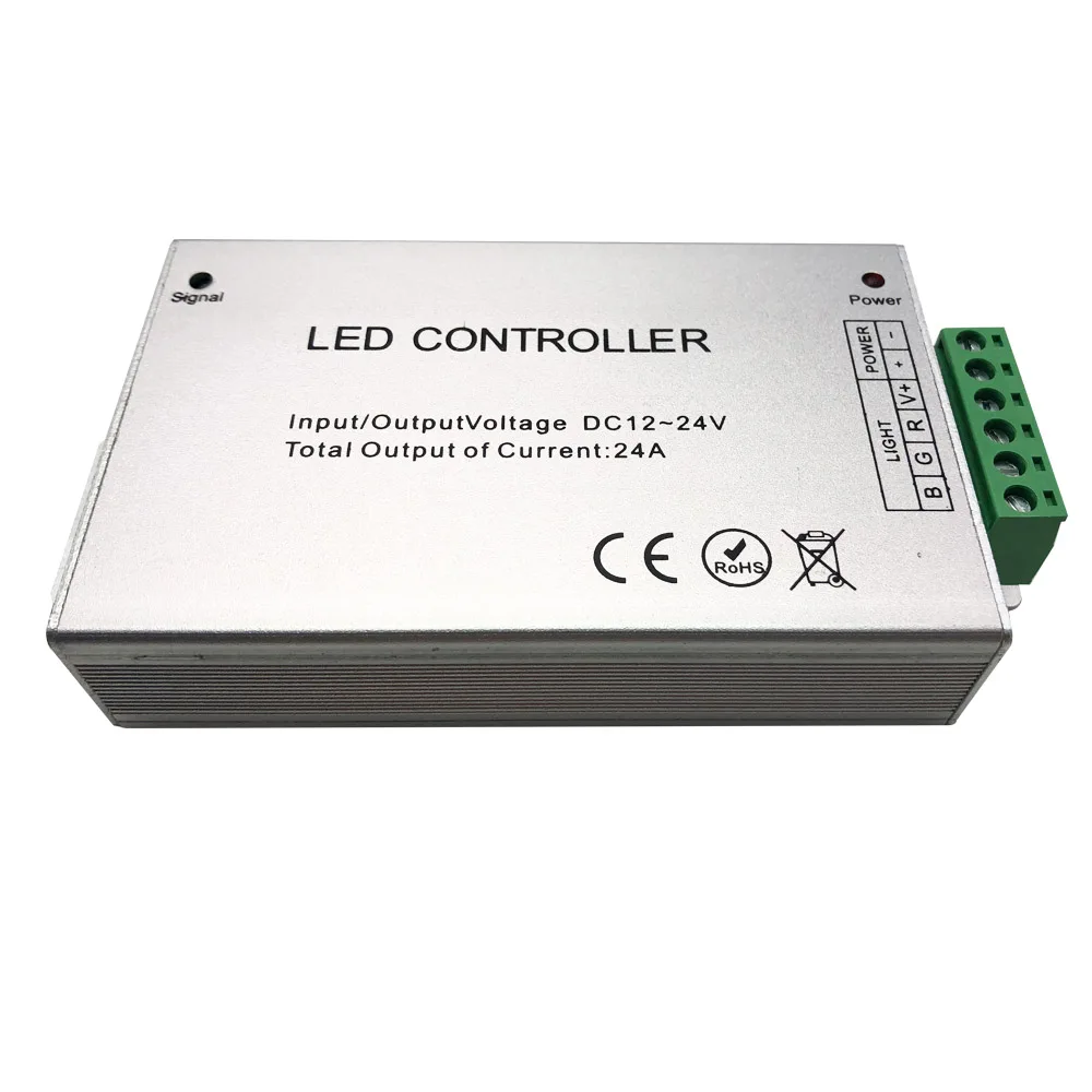 20 Key 24 28Key 44Key RF Remote Wireless RGB LED Light Controller Aluminum Case DC 12-24V 12A 24A SMD 5050 3528 Strip | Освещение