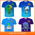 Футболка мужская с 3D-принтом Ворона и звезда, 2021