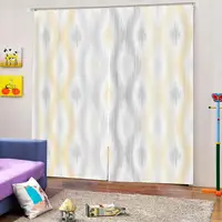 Custom Curtain Decoration 3D Brief Draw simple graphics Curtains For Bedroom Living room Polyester Room Curtain