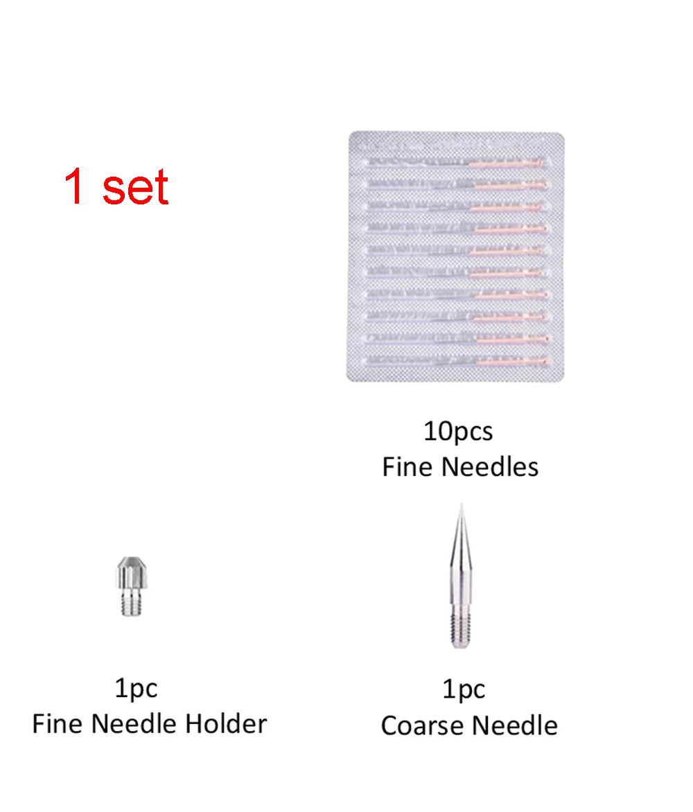 10 set needles 9 уровней ЖК-Лазерная плазменная ручка крот тату Машинка для удаления темных пятен Ручка очиститель пор для лица бородающая машина для ухода за кожей - Цвет: 10 set needles