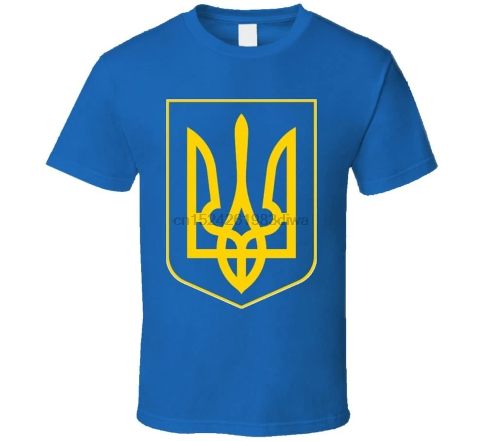 Украинское украинское пальто с гербом футболка флагом страны крутая