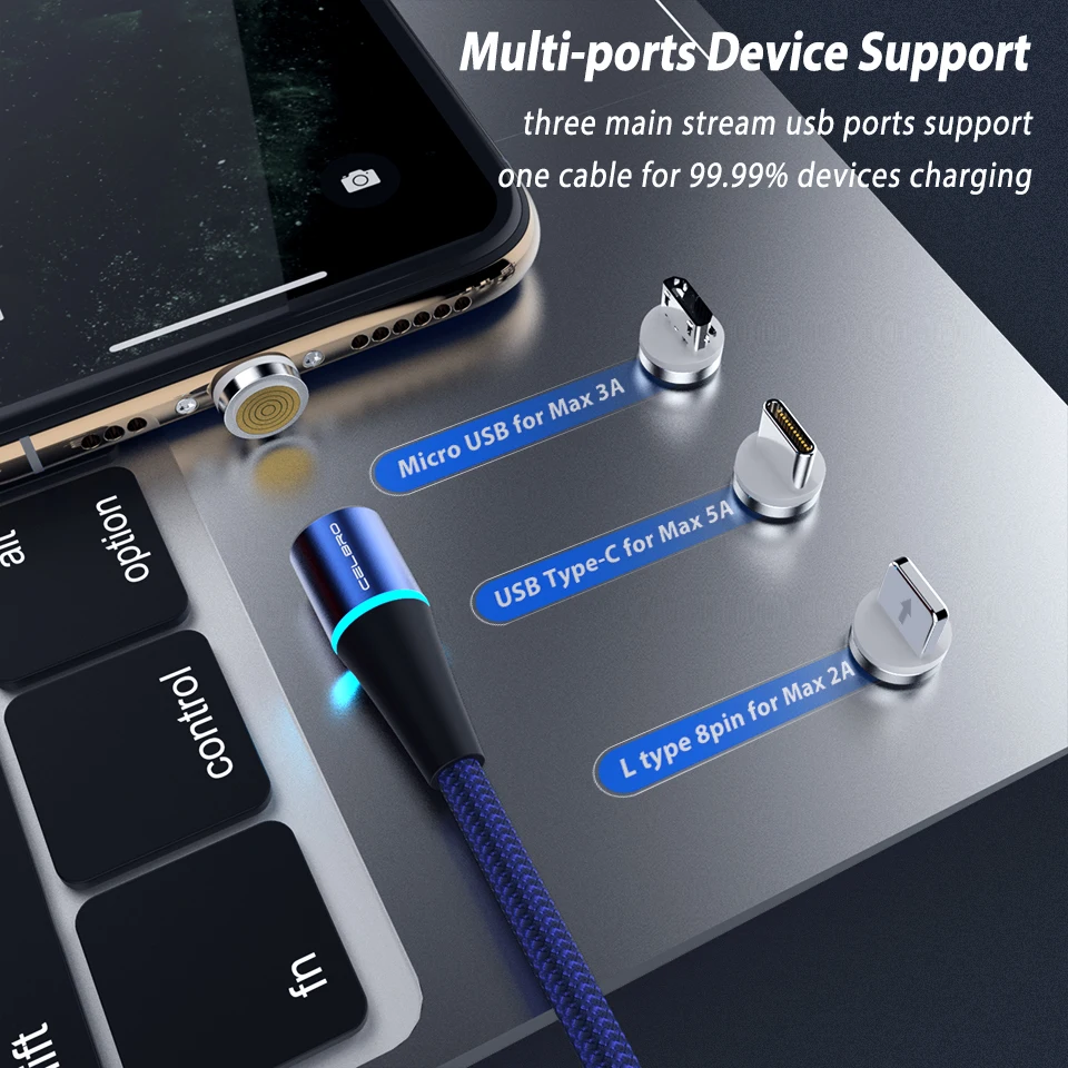 Магнитный кабель быстрой зарядки QC 3 0 5A супер Зарядка для Huawei P30 P20 Mate30 Honor20 pro