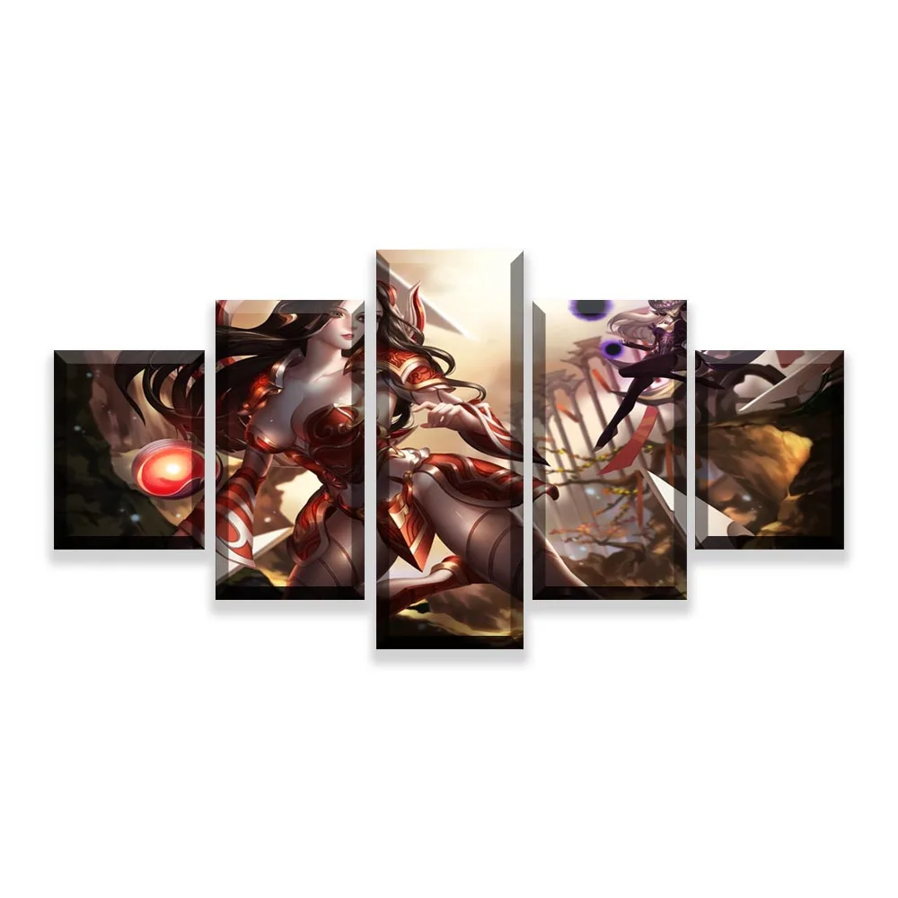 

Game LOL Irelia 5 Piece Home Decor Picture HD Print Painting Canvas Wall Art Canvas Wall Art For Living Room