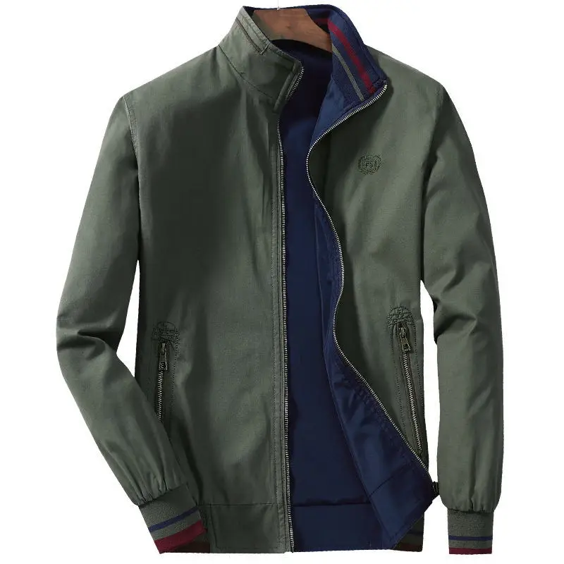 

New Autumn Winter Men Bomber Jackets Cotton Jacket Men‘s Wear Jacket Stand Collar Zipper Jacket Coats Male Outerwear -40