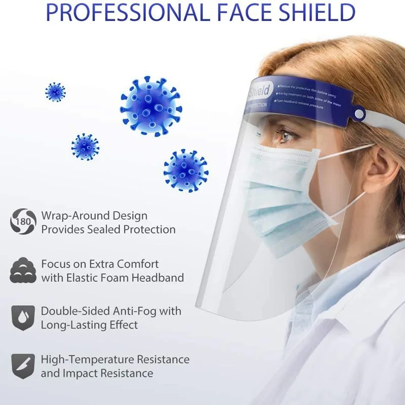 

10PCS Nail Polish Beauty Splatter Mask Face Protector Anti-Fog Practical Face Shield Nail Art Protective Sponge for Manicurist