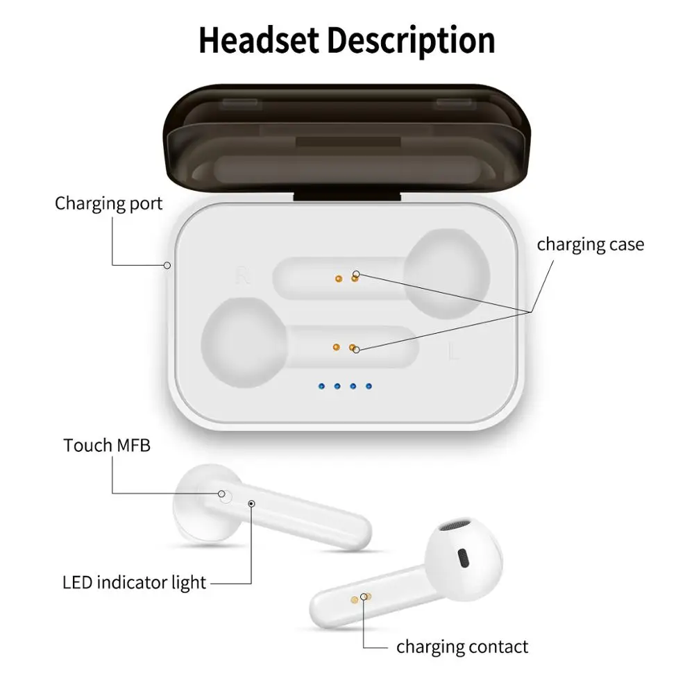 FineBlue J10 TWS 5 0 Bluetooth наушники мини двойной стерео микрофон истинные беспроводные