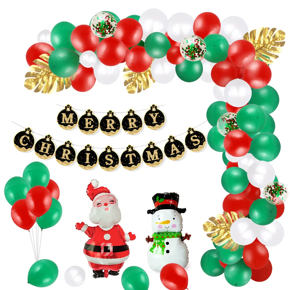 

Шары с надписью "Merry Christmas", "Санта-Клаус", "Снеговик", "Новый год, семейный Декор