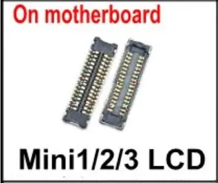 Mini1 2 3 LCD 5 шт. сенсорный экран ЖК-дигитайзер сенсорный FPC разъем платы Pin для iPad 2/3/4 5 6 mini 1 2 3 4 на материнской плате на flex - Цвет: Mini1 2 3 LCD