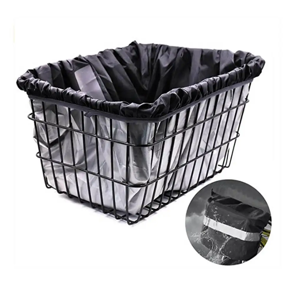 

Bicycle Basket Cover Handlebar Pannier Lining Bag Cycling Pouch Bicycle Front Luggage Bag Rainproof Cloth 42X33X25Cm