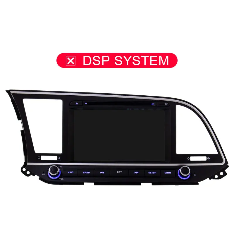 JDASTON, четыре ядра, Android 9,0, автомобильный dvd-плеер для hyundai Elantra, 4G+ 64G, мультимедиа, gps, стерео, 2 Din, автомагнитола - Цвет: NO DSP
