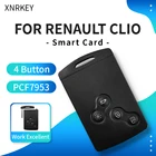 XNRKEY смарт-карта дистанционный ключ 4 кнопки чип PCF7953 433 МГц для Renault Clio Car дистанционный ключ