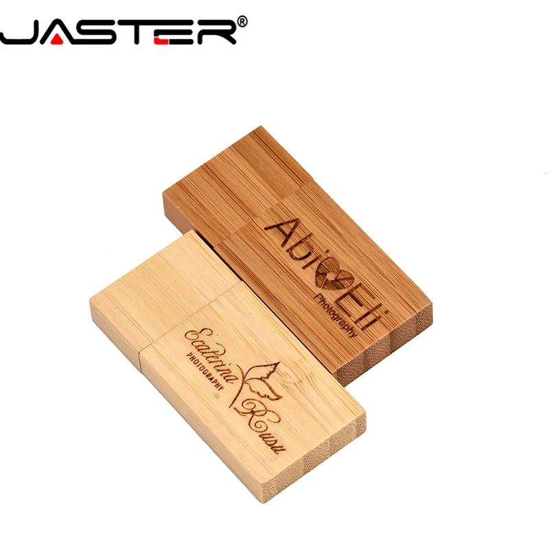 Флэш накопитель JASTER (бесплатный логотип на заказ) деревянный блок флэш из