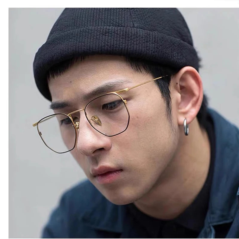 Многоугольная оправа для очков в стиле ретро женские винтажные мужские очки