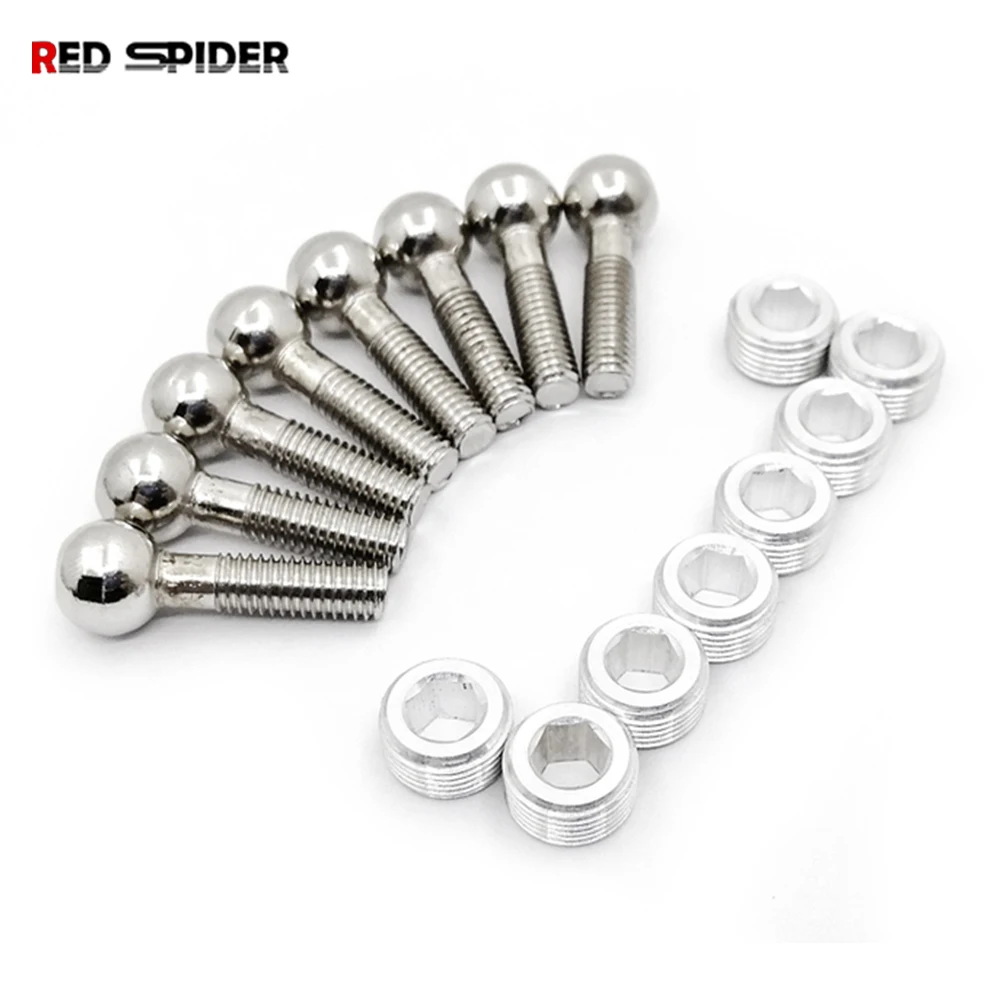 

HSP 1:10 RC car 02152 M5 Metal Ball-Head Screw or Nut For 1/10 1:10 RC Model Car 94122 94166 94155 94177 94188 S4